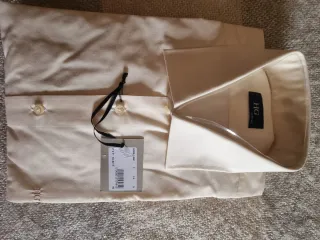 Camisa de caballero HG beige talla XL