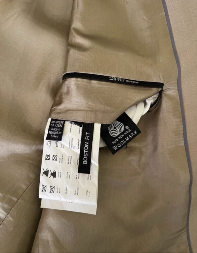 Completo Esprit pura lana Boston fit taglia 54