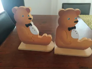 2 Fermacarte Orsetti con Papillon