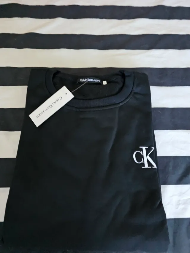 Felpa Calvin Klein Jeans nera