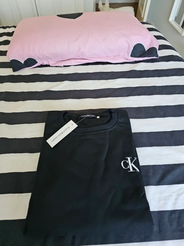 Felpa Calvin Klein Jeans nera