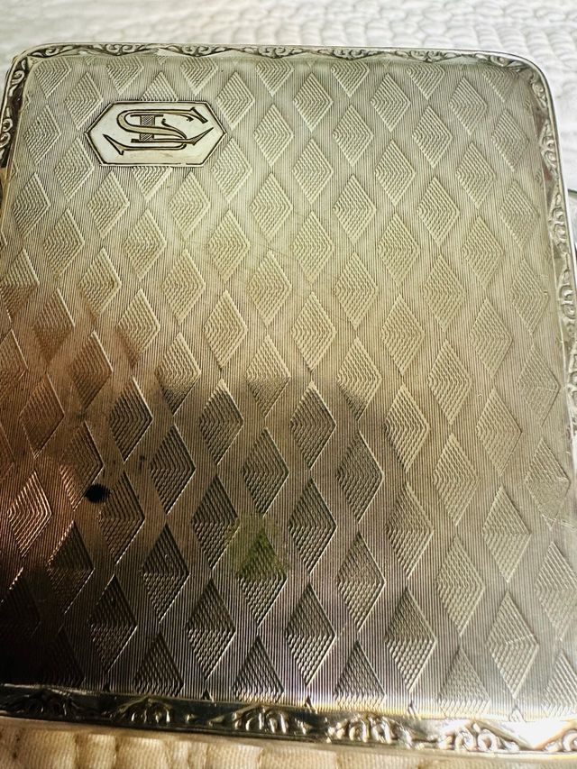 Pitillera Plata Vintage Años 30