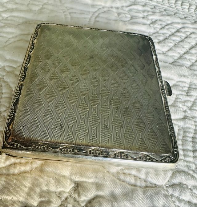 Pitillera Plata Vintage Años 30