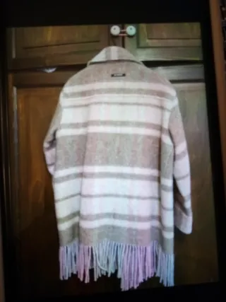 Cappotto Off-White Beige/Rosa