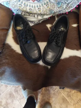 Zapatos trabajo o colegio Negro Talla 42