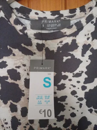 Vestido Primark Animal Print Talla S