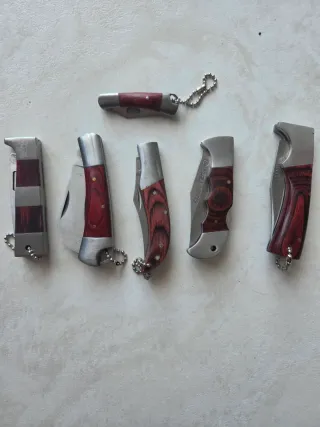 Collezione 7 coltelli tascabili