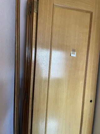 Conjunto de puertas de madera