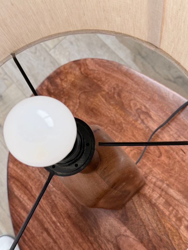 Lámparas madera Zara Home (2 unidades)