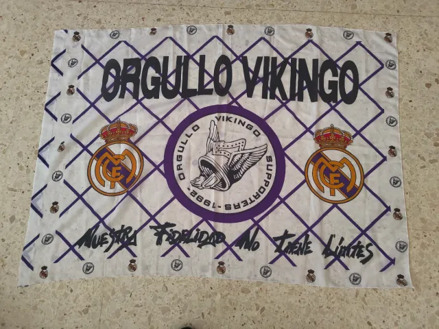 Bandera Real Madrid Orgullo Vikingo