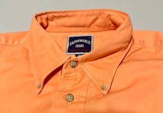 Camisa Faconnable Manga Larga Naranja