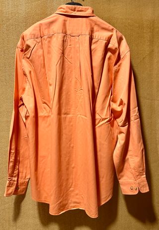 Camisa Faconnable Manga Larga Naranja