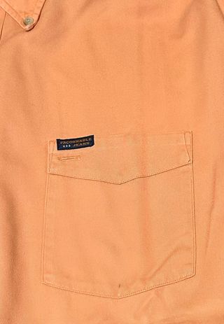 Camisa Faconnable Manga Larga Naranja