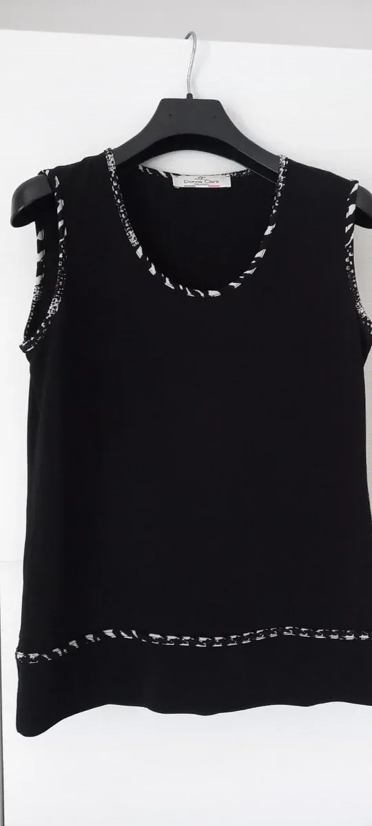 Twin set elegante nero/bianco