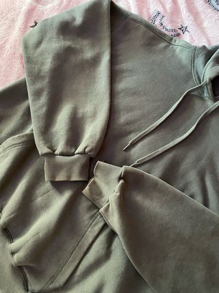 Sudadera con capucha verde