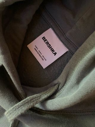 Sudadera con capucha verde