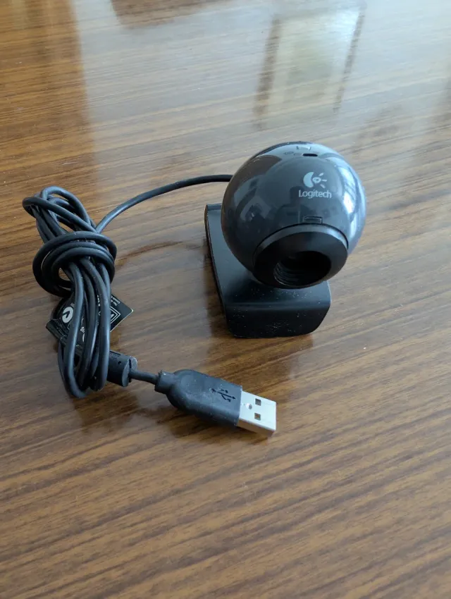 Webcam Logitech USB Negra