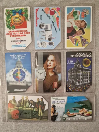 Lotto 24 schede telefoniche vintage