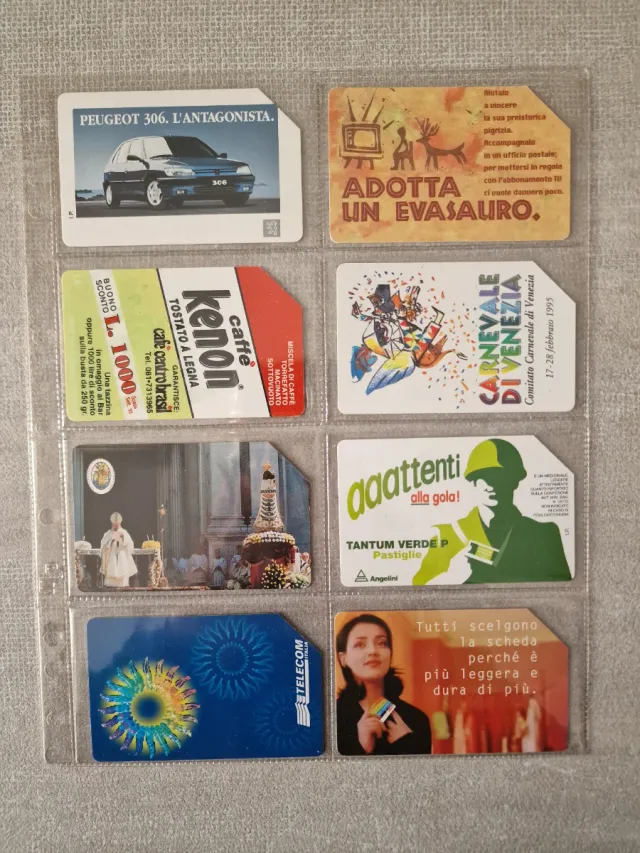 Lotto 24 schede telefoniche vintage