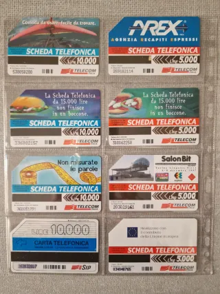 Lotto 24 schede telefoniche vintage