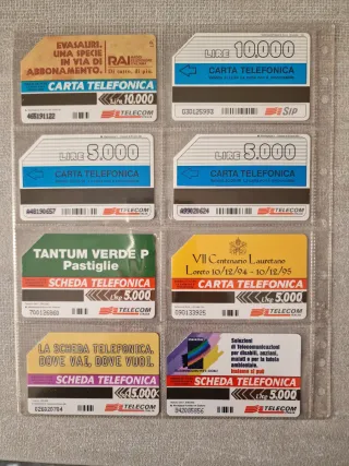 Lotto 24 schede telefoniche vintage