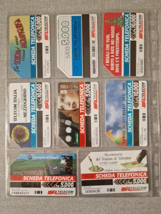 Lotto 24 schede telefoniche vintage