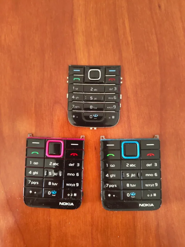 Teclados Nokia 3500 y 6233 (Negro/Rosa)
