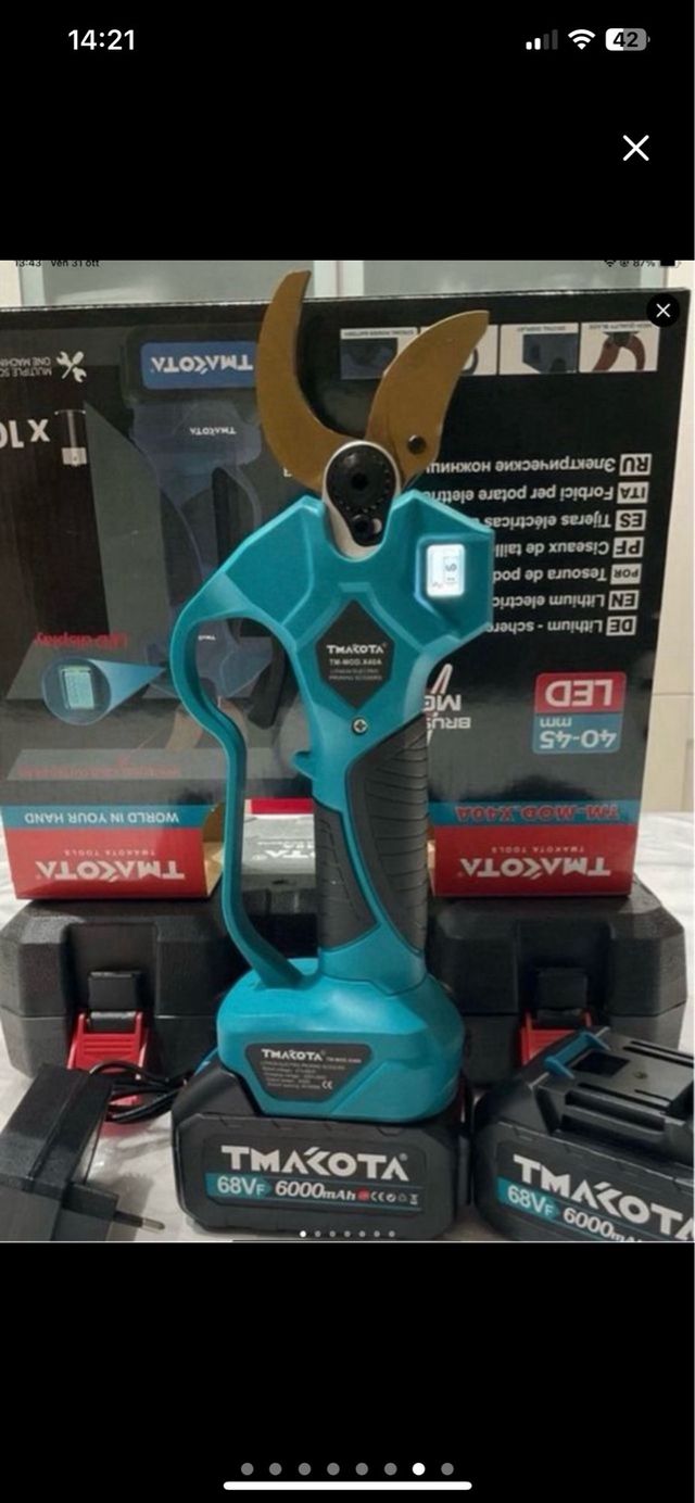 Cesoia professionale 45 mm 68V + lama ricambio