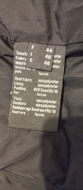 Abrigo  plumas GUXY negro