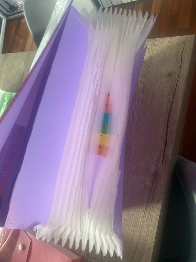 4 Cartelline per Documenti in Plastica Colorate