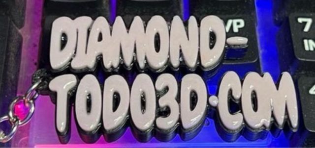 Llavero 3D Personalizado Diamond-Todo3D.com