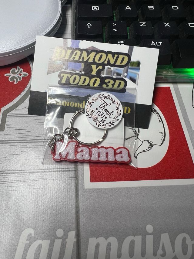 Llavero 3D Personalizado Diamond-Todo3D.com