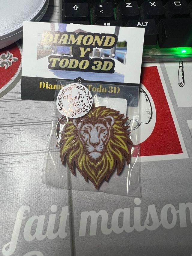 Llavero 3D Personalizado Diamond-Todo3D.com