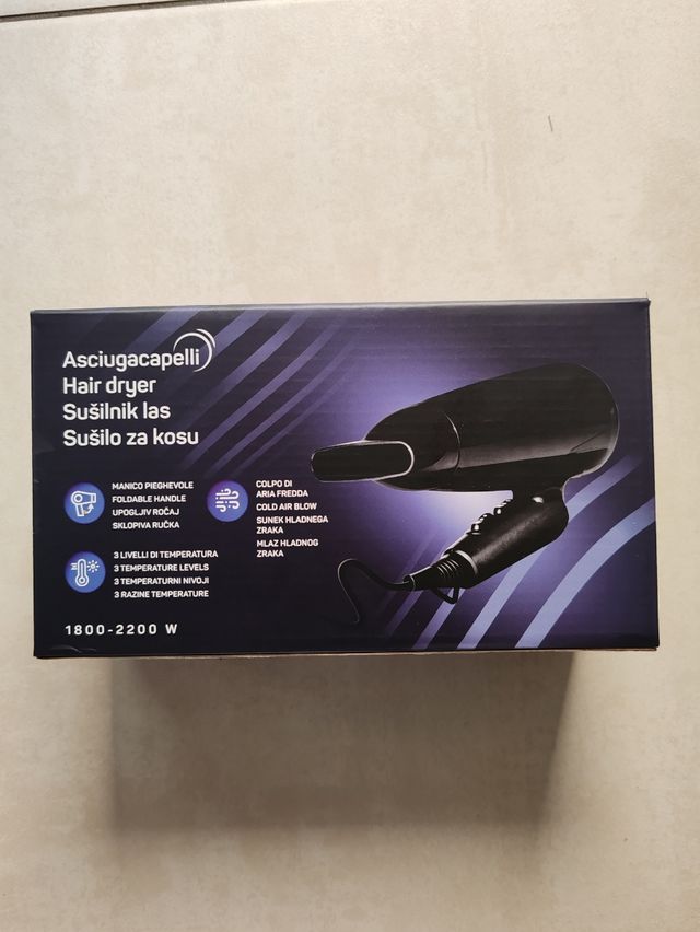 Asciugacapelli Phon Pieghevole 1800-2200W