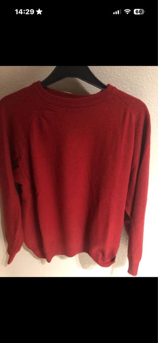 Jersey de lana rojo