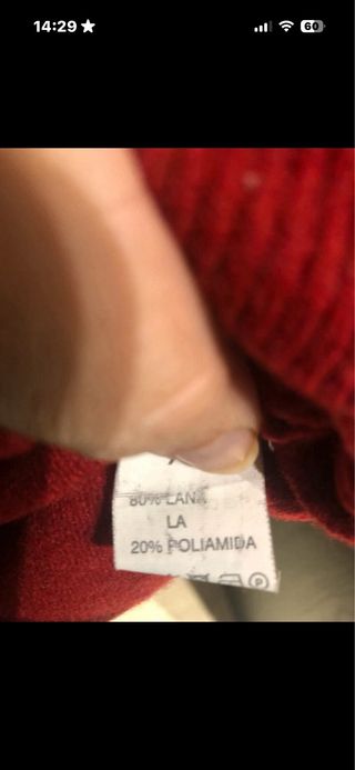 Jersey de lana rojo