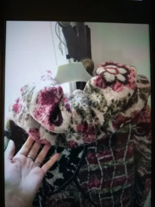 Cappotto in lana patchwork