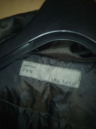 Plumas largo acolchado Zara negro talla XS/S