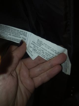 Plumas largo acolchado Zara negro talla XS/S