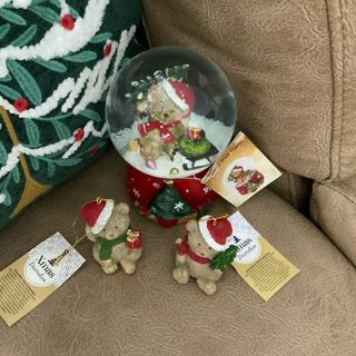 Lote Navidad: Bolas y figura oso