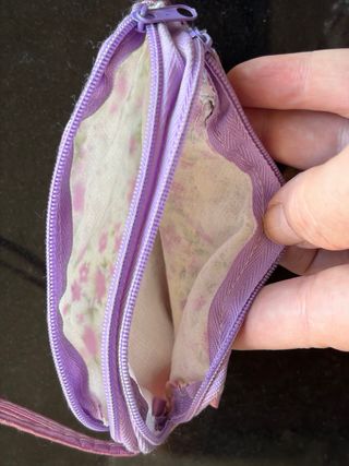 Lote 2 Neceser y cartera multicolor