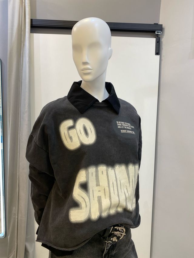 Sudadera oversize con estampado