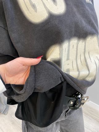 Sudadera oversize con estampado