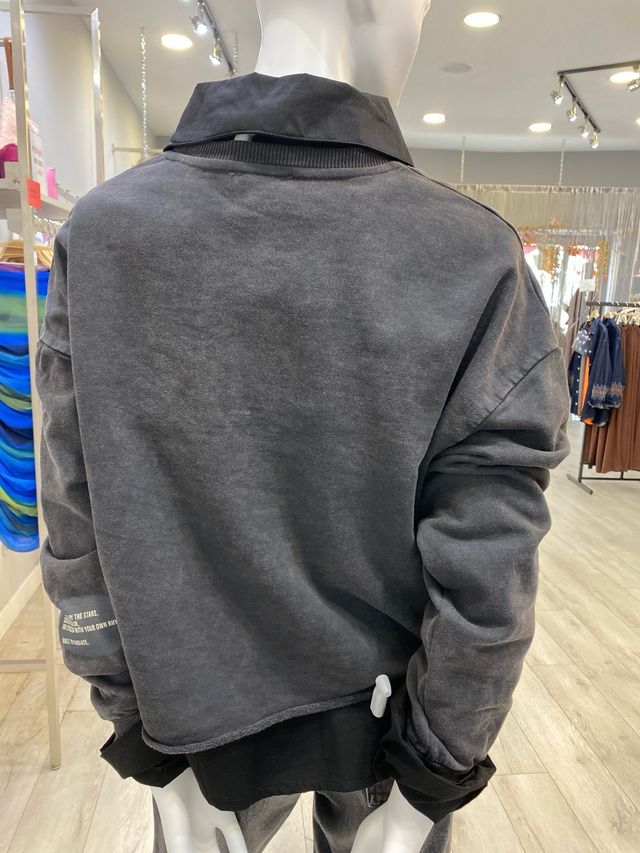 Sudadera oversize con estampado