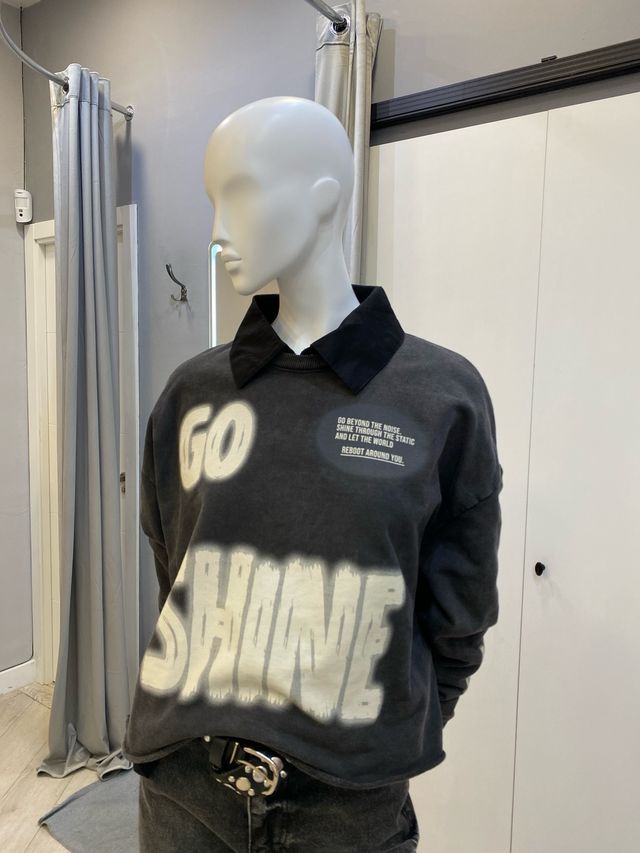 Sudadera oversize con estampado