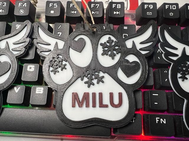 Adornos Navideños Huella 3D Personalizados