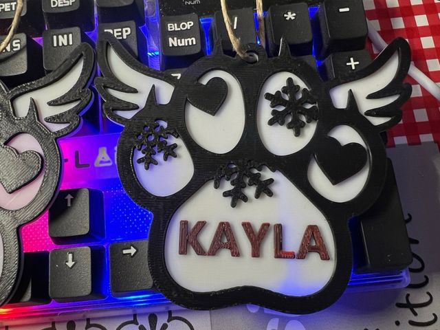 Adornos Navideños Huella 3D Personalizados