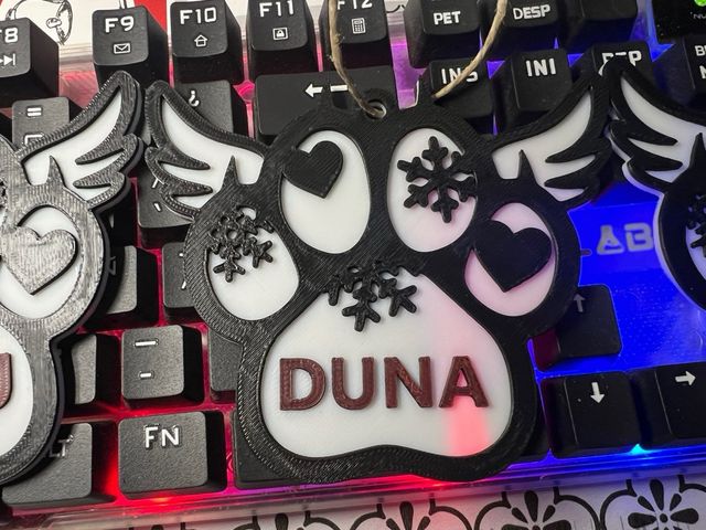 Adornos Navideños Huella 3D Personalizados