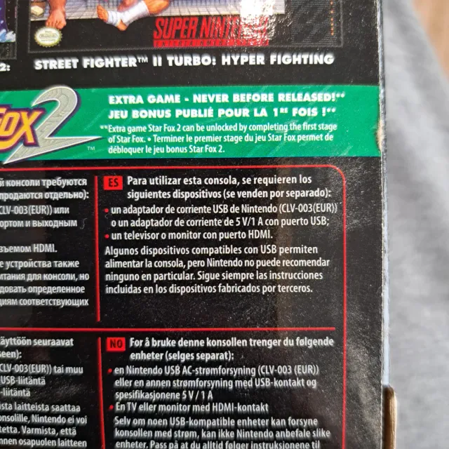 Super Nintendo 
Nintendo Classic Mini SNES