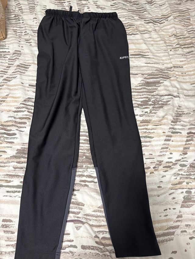 pantalón Chándal Kipsta Negro y Gris